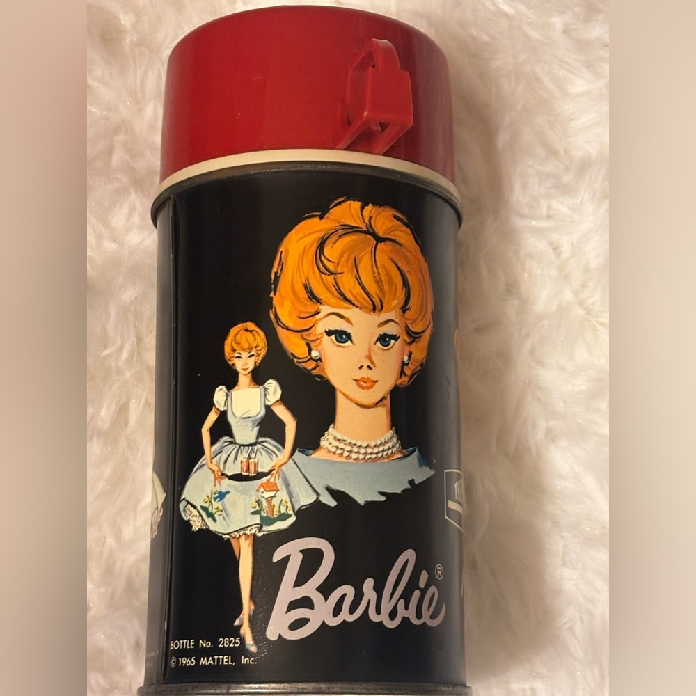 1965 Barbie Thermos Midge Skipper Mattel Vintage